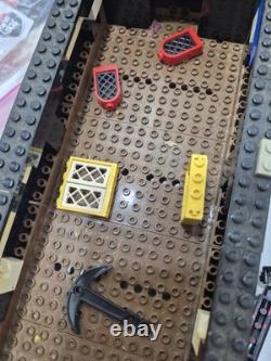 Large Lot of Vintage Lego Pirate Ship Parts Pieces Replacement Boat Hull Flags+