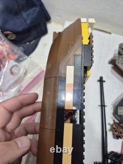 Large Lot of Vintage Lego Pirate Ship Parts Pieces Replacement Boat Hull Flags+