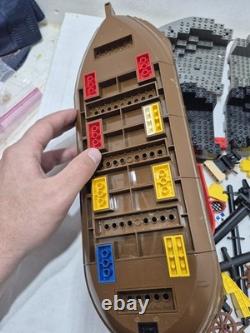 Large Lot of Vintage Lego Pirate Ship Parts Pieces Replacement Boat Hull Flags+