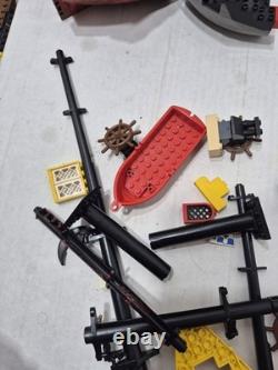 Large Lot of Vintage Lego Pirate Ship Parts Pieces Replacement Boat Hull Flags+