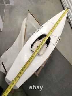 Large Vintage RC Model Remote Control Sailboat No Remote, Parts or Repair 38