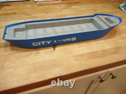 Lego Boat Hull 7994 City Harbor, 74 x 18 x 7 with Light Bluish Gray Top Used