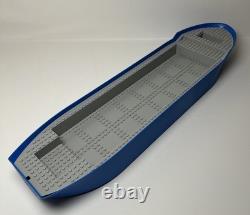 Lego Boat Hull 7994 City Harbor, 74 x 18 x 7 with Light Bluish Gray Top Used