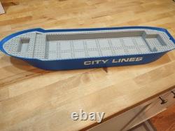 Lego Boat Hull 7994 City Harbor, 74 x 18 x 7 with Light Bluish Gray Top Used