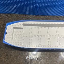 Lego Boat Hull For Set 7994 City Harbor Lines Freight 57789c01pb01 74x18x7 Rare