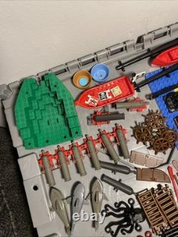 Lego Bulk Pirate Minifigure Lot Boat Parts Weapons Accessories Vintage 6270 6285