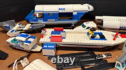 Lego City police boat car Helicopter parts printed pieces some vtg incomplete