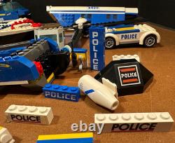 Lego City police boat car Helicopter parts printed pieces some vtg incomplete
