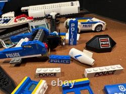 Lego City police boat car Helicopter parts printed pieces some vtg incomplete