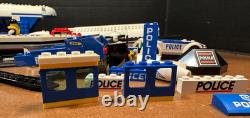 Lego City police boat car Helicopter parts printed pieces some vtg incomplete