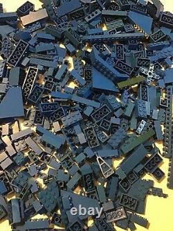 Lego Lot Of 500 BLUE Bricks Parts Bulk Building Blocks Boat Plane City Vintage
