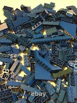 Lego Lot Of 500 BLUE Bricks Parts Bulk Building Blocks Boat Plane City Vintage