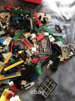 Lego Lot of Mixed parts and case Vintage 1980's boat, medieval, pirate 5 lbs