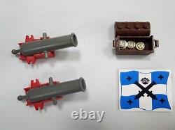 Lego Pirate LOT 11 Minifigures, weapons, 6274 parts, hull, and firing cannons