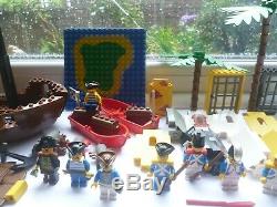 Lego Vintage Pirates Ship, Boats, Minifigures And Spare Parts Huge Job Lot