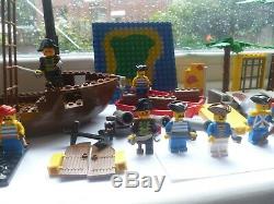 Lego Vintage Pirates Ship, Boats, Minifigures And Spare Parts Huge Job Lot