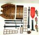 Lego Vintage Ship Boat Parts Lot Hull Mast Ladder Cannon Old Brown Shows Wear