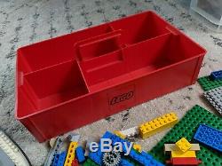 Lego (vintage) Job Lot, Mini Figures, Boat, Base Parts, Wheels, Carry Case