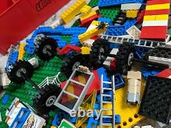 Lego (vintage) Job Lot, Mini Figures, Boat, Base Parts, Wheels, Carry Case