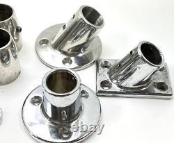 Lot 21 Vtg Boat boat marine Deck Hardware Parts Dock Cleats Rail Mount Sail Tie