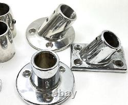 Lot 21 Vtg Boat boat marine Deck Hardware Parts Dock Cleats Rail Mount Sail Tie
