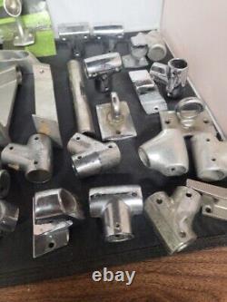 Lot 25 Vtg Boat boat marine Deck Hardware Parts Dock Cleats Rail Mount Sail Tie