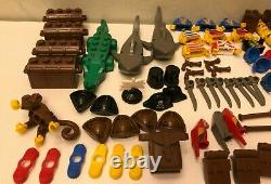 Lot More of 80 pieces parts Lego Pirate Vintage Original minifig animal boat