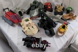 Lot Of 12 Vintage GI Joe 80's 90's Vehicles Boats AirCraft And More! Must See