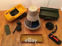 Lot Vintage G. I Joe 1960's 60's Boat Space Capsule Trailer Vehicle for Parts