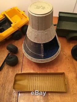 Lot Vintage G. I Joe 1960's 60's Boat Space Capsule Trailer Vehicle for Parts