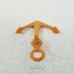 Lot of 2 Vintage Ship Boat Anchors 2 Inches Tall Plastic Toy Accessories Parts