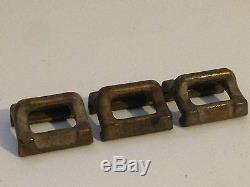 Lot of 3 Vintage Brass Bronze Slides Rail Track Sailboat Boat Hardware Parts