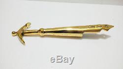 MARITIME MARINE VINTAGE SHIP BRASS BOAT HEAD HOOK