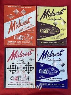 MIDWEST AUTO SPECIALTIES Vintage Speed Catalogs Racing Drag Racing SCTA SET of 4