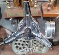 MOON Aluminum SPINNER CAP w Threaded BUNG Hot Rod MOONeyes Gas Tank vtg style