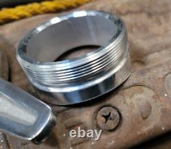 MOON Aluminum SPINNER CAP w Threaded BUNG Hot Rod MOONeyes Gas Tank vtg style