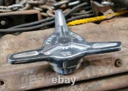 MOON Aluminum SPINNER CAP w Threaded BUNG Hot Rod MOONeyes Gas Tank vtg style