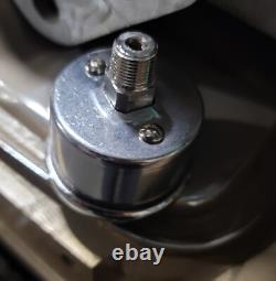 MOONeyes Direct fit 100lb PRESSURE GAUGE Liquid Filled DRAG RACING Hot Rod MOON