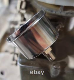 MOONeyes Direct fit 60lb PRESSURE GAUGE Liquid Filled DRAG RACING Hot Rod MOON