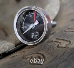MOONeyes Direct fit TEMPERATURE GAUGE Dry DRAG RACING Hot Rod MOON vtg GASSER V8