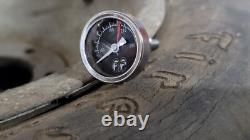 MOONeyes Direct fit TEMPERATURE GAUGE Dry DRAG RACING Hot Rod MOON vtg GASSER V8