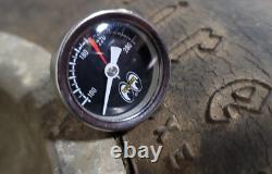 MOONeyes Direct fit TEMPERATURE GAUGE Dry DRAG RACING Hot Rod MOON vtg GASSER V8