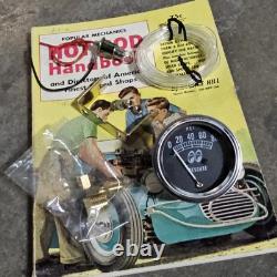 MOONeyes Oil Pressure GAUGE with Sender & Mount HOT ROD Custom MOON auto boat