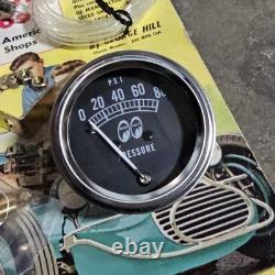MOONeyes Oil Pressure GAUGE with Sender & Mount HOT ROD Custom MOON auto boat