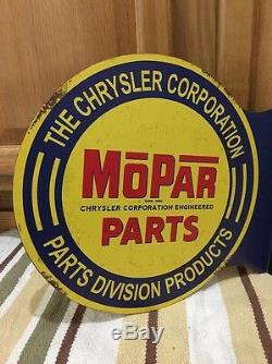 MOPAR CHRYSLER PARTS Double Sided Flange Vintage Style Dodge Plymouth Metal