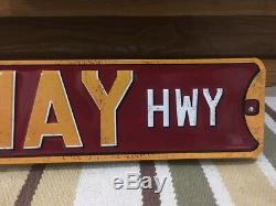 MY WAY HWY Checkered Flags Nascar Race Car Man Cave Gas Can Parts Vintage Style