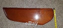Mahogany Wood Sailboat Rudder / Blade Vintage