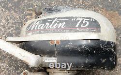 Martin Motors 75 collectible boat motor vintage fishing 6c parts restoration lot