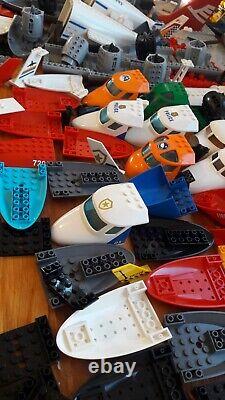 Massive Lot Genuine Lego Aeroplane Plane Boat Hull Helicopter Parts Aprrox 2.5KG