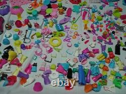 Massive polly pocket lot dolls cars boats accessories clothes shoes hats parts